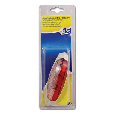 Luce ingombro bifacciale base bianca