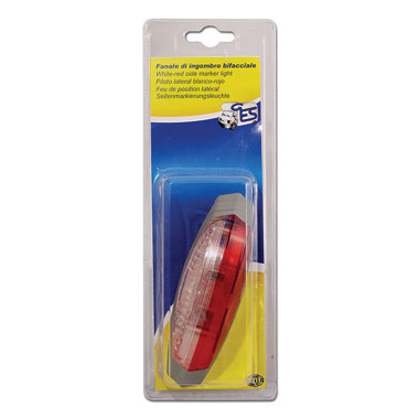 Luce ingombro bifacciale base grigia
