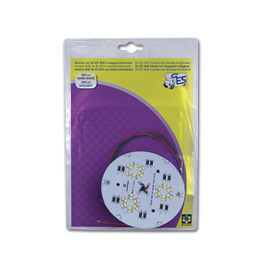 Modulo circolare 18 LED SMD - doppia luminosità / blister