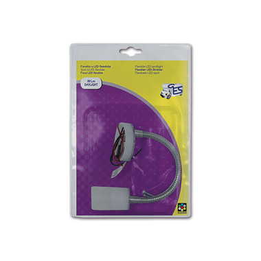 Faretto flessibile 1 LED - bianco freddo / blister