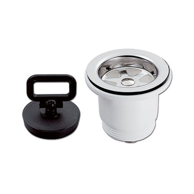 Piletta dritta con tappo • 1"1/2