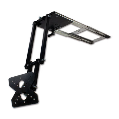 Porta TV a soffitto doppio braccio