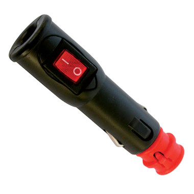 Spinotto accendisigari con interruttore - 12 V / 8 A
