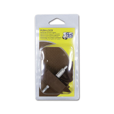 Push-Lock bilaterale marrone con ganci - blister