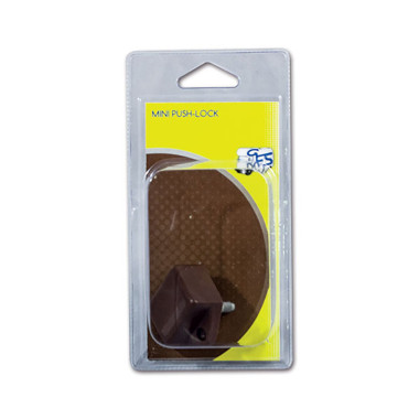 Mini Push-lock marrone blister
