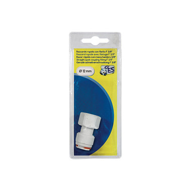 Raccordo rapido dritto • F 3/8'' • Ø 12 mm • blister