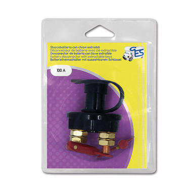 Staccabatteria con chiave estraibile - 100 A / blister