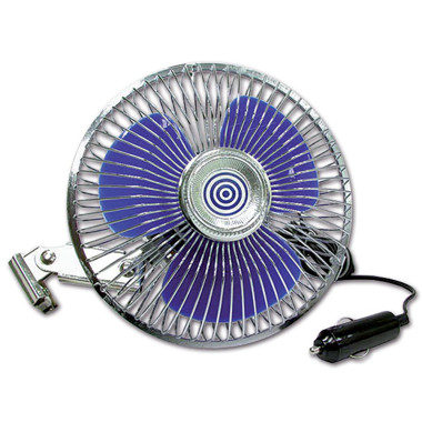 Ventilatore oscillante con grigia metallica - 12 V