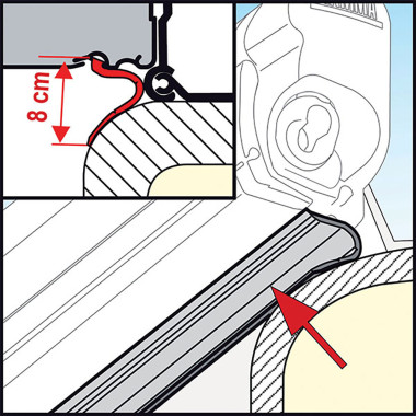 Kit Rain Guard Lower - 550 cm