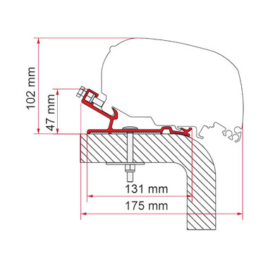 Adapter Hymer 450